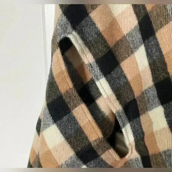 Cape Poncho Wrap Plaid- Fleece, Women’s - NEW - Picture 6 of 6